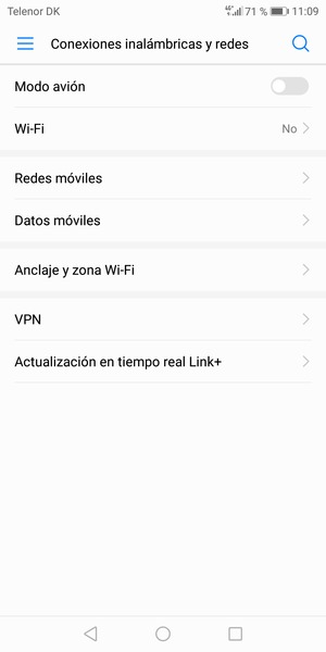Seleccione Redes móviles