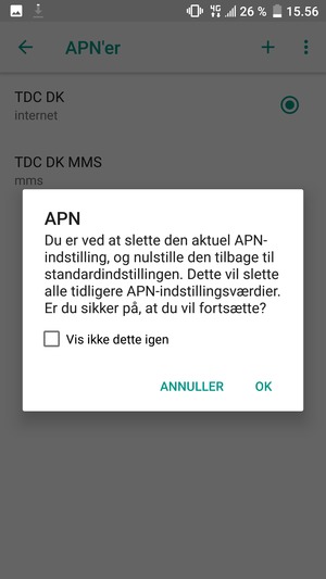 Vælg OK