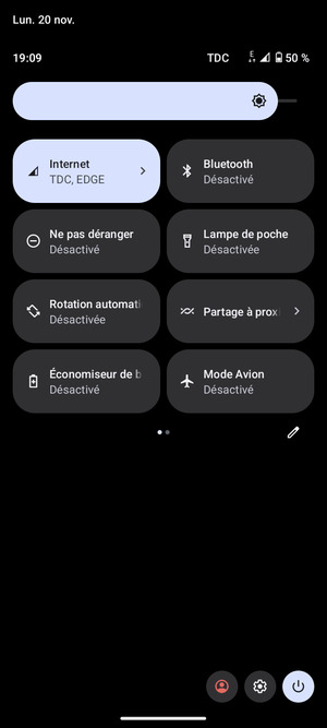 Régler la luminosité au niveau souhaité