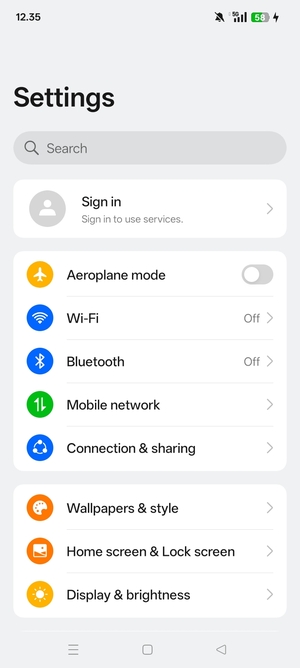 Select Wi-Fi