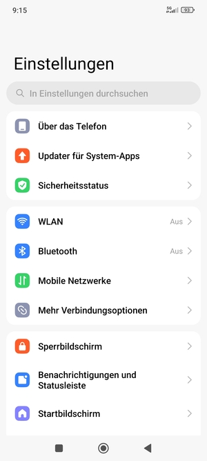 Wählen Sie Sicherheitsstatus