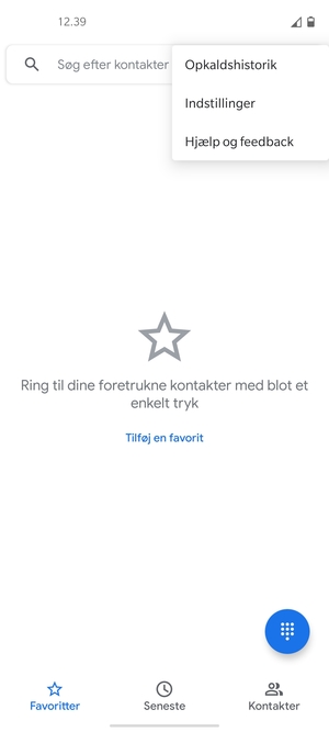 Vælg Indstillinger