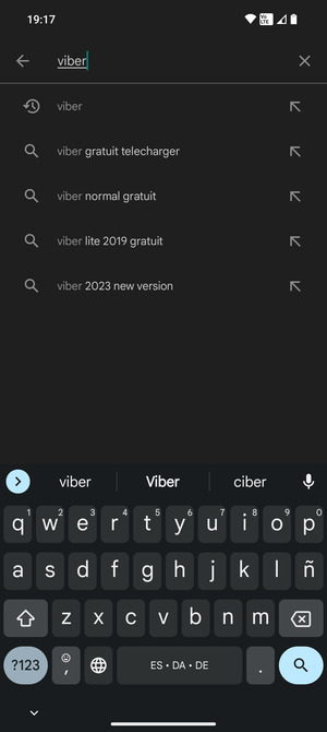 Saisissez le nom de l'appli et sélectionnez Rechercher