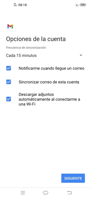 Seleccione SIGUIENTE