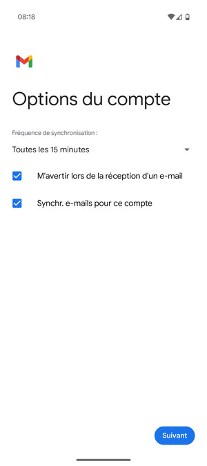 Sélectionnez Suivant