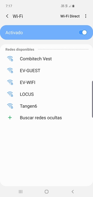 Seleccione la red inalámbrica a la que desea conectarse