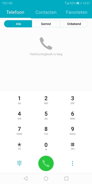 Klik op nummer 1 en houd dit vast