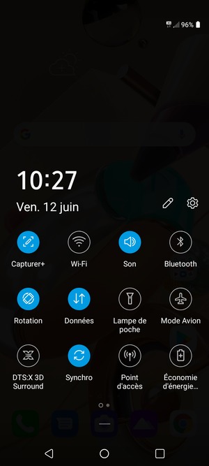 Faites glisser vers la gauche