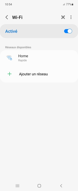 Sélectionnez le réseau sans fil auquel vous souhaitez vous connecter
