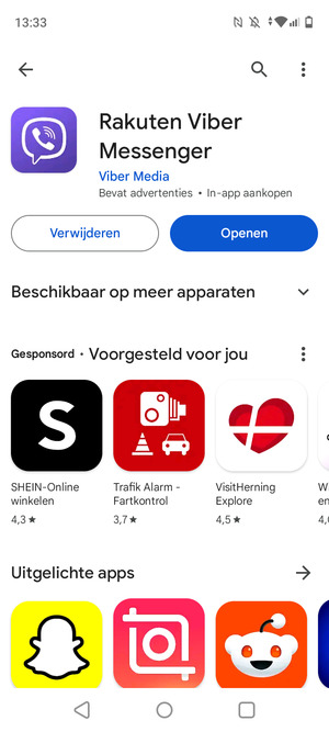 Selecteer Openen