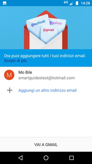 Seleziona VAI A GMAIL