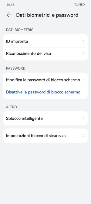 Il tuo telefono è ora protetto dal blocco schermo