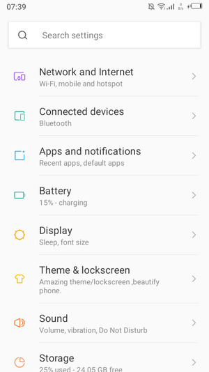 Select Network and Internet