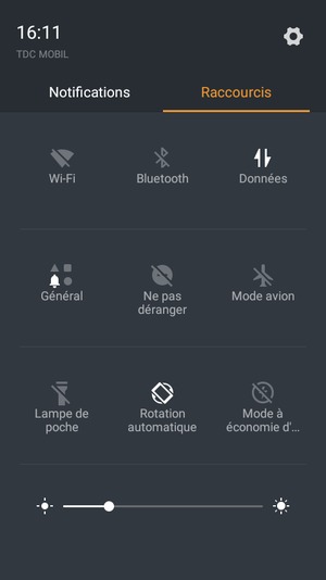 Régler la luminosité au niveau souhaité