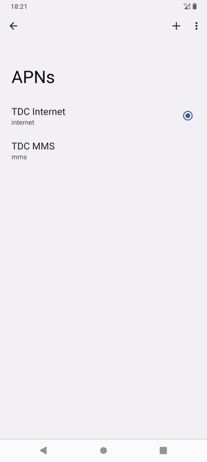 El teléfono ha sido configurado para MMS