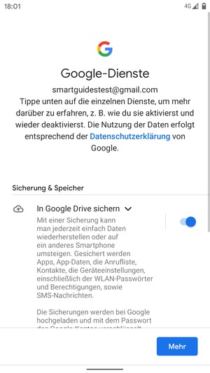 Wählen Sie Mehr