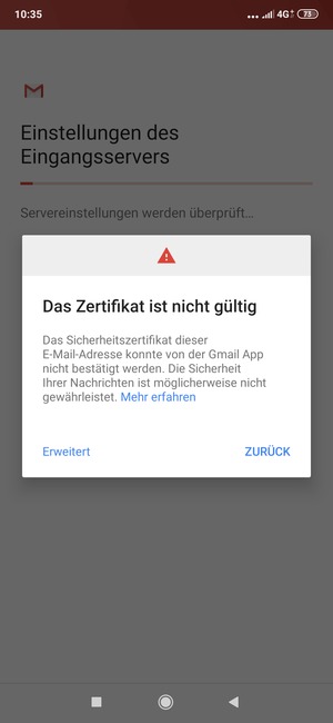 Wählen Sie Erweitert