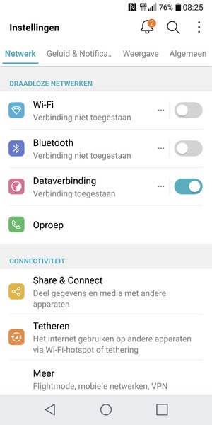 Selecteer Algemeen