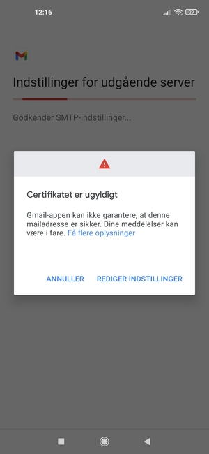 Vælg REDIGER INDSTILLINGER