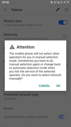 Select OK