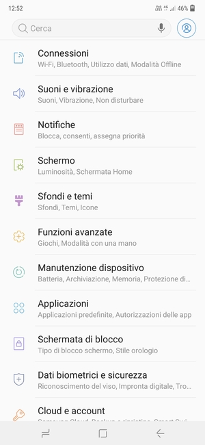 Seleziona Connessioni