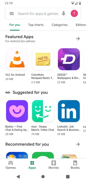 Select the Search bar