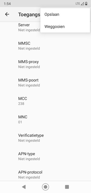 Selecteer Opslaan