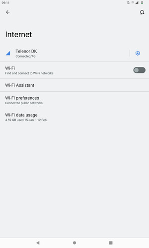 Turn on Wi-Fi