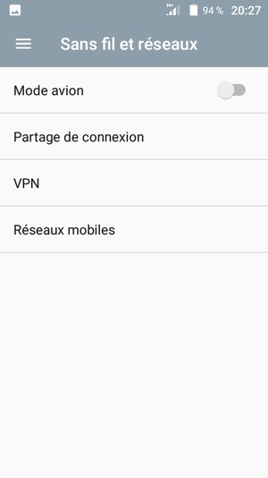 Sélectionnez Réseaux mobiles