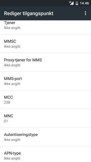 Bla ned og skriv inn MMS-informasjon