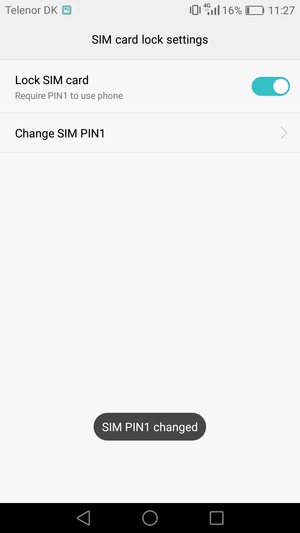 Your SIM PIN has been changed