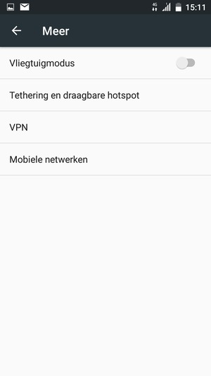 Selecteer Mobiele netwerken