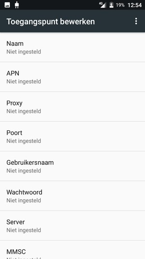 Voer internetgegevens in