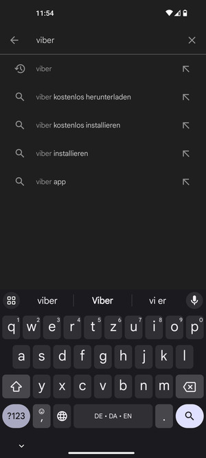 Geben Sie den Namen der App ein und wählen Sie Suchen