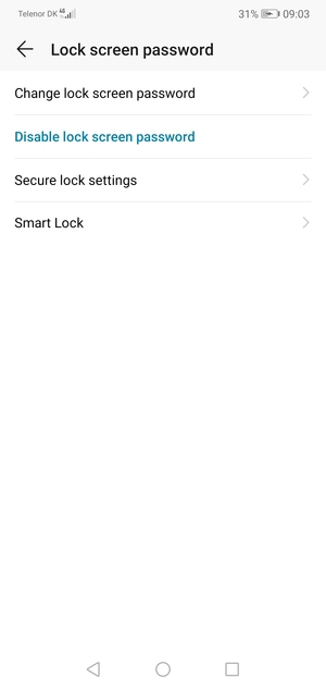 Your phone is now secure with a screen lock