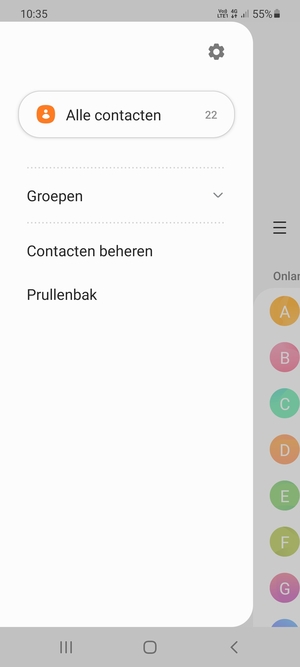 Selecteer Contacten beheren