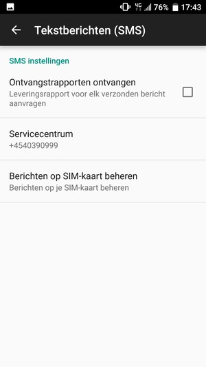 Selecteer Servicecentrum