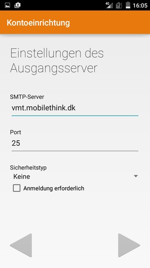 Deaktivieren Sie das Kontrollkästchen Anmeldung erforderlich und wählen Sie Weiter