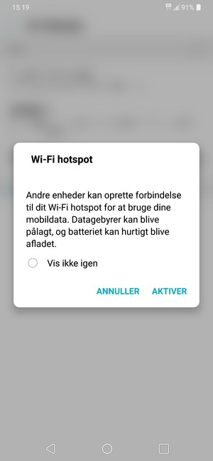 Vælg AKTIVER