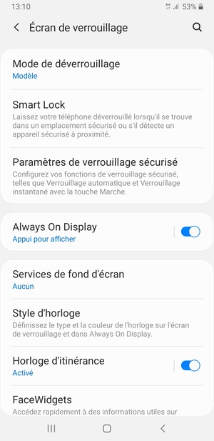Votre téléphone est maintenant sécurisé par un écran de verrouillage