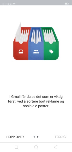 Velg FERDIG