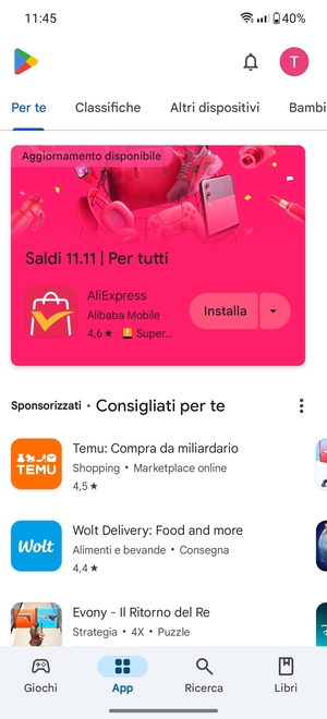 Seleziona Ricerca