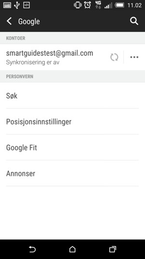 Velg kontoen din