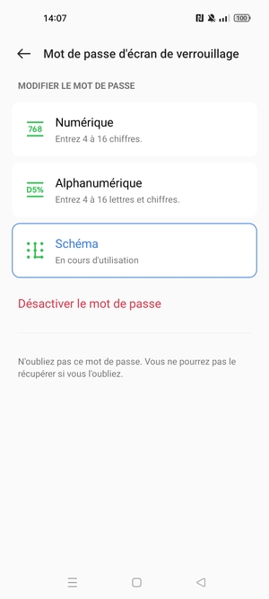 Votre téléphone est maintenant sécurisé par un écran de verrouillage