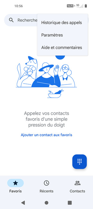 Sélectionnez Paramètres
