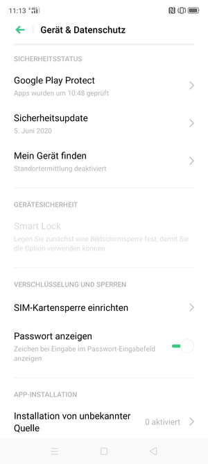 Wählen Sie SIM-Kartensperre einrichten