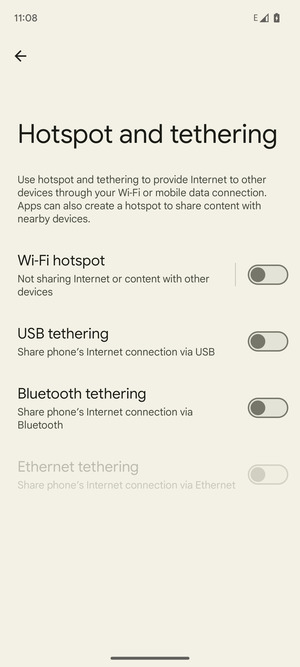 Select Wi-Fi hotspot