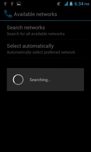 Wait for the search to finish