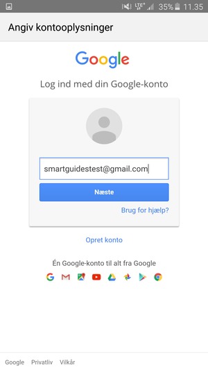 Vælg Næste