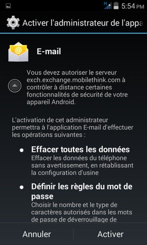 Sélectionnez Activer